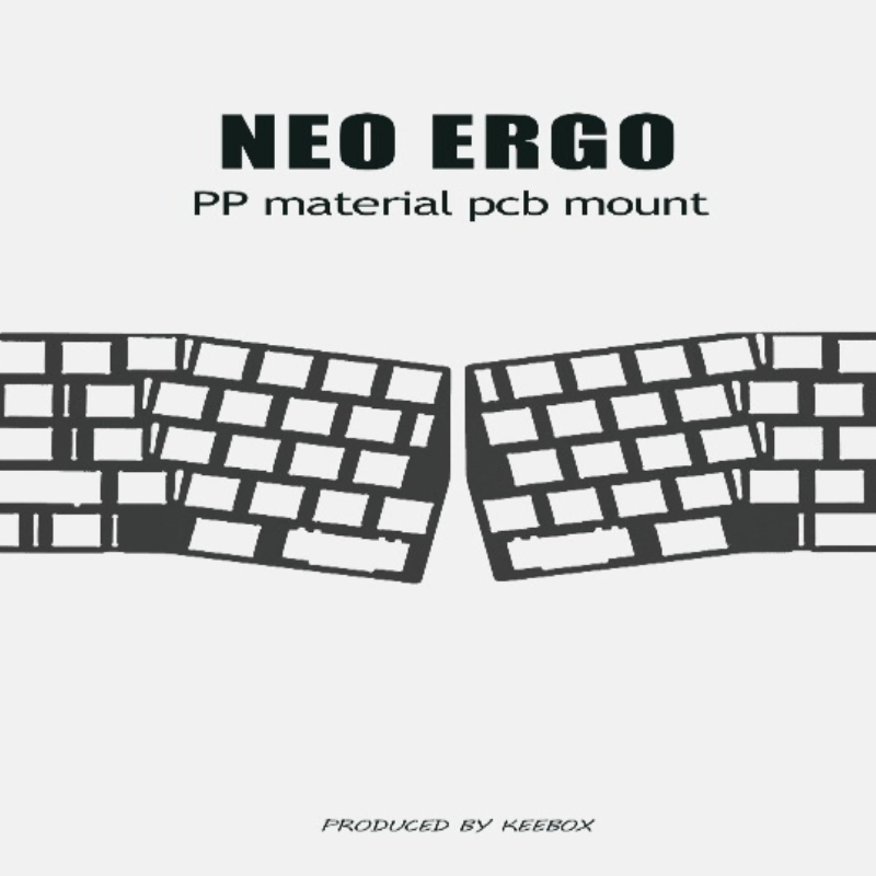 ネオエルゴキーボードポジショニングプレートカスタマイズされた - Crepe Pan Carbon のレビューと価格